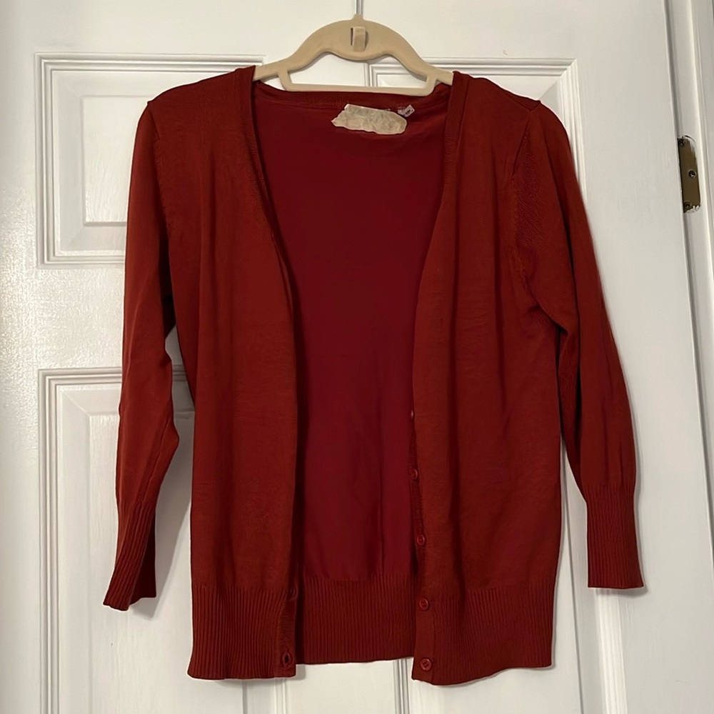 Burnt Orange Cardigan